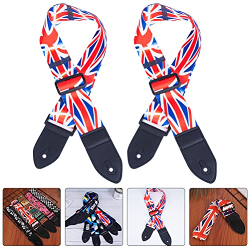 Vaguelly 2 Pièces Drapeau De L’union Sangle De Guitare Réglable Ceinture De Guitare Impression Ceintures De Guitare… - Les Beatles, Paul McCartney, John Lennon, RIngo Starr, George Harrison Vaguelly 2 Pièces Drapeau De L'union Sangle De Guitare Réglable Ceinture De Guitare Impression Ceintures De Guitare… – Image 6
