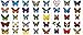 Premium Butterfly Stickers, Decals - For Cards, Envelopes, Laptops, Windows