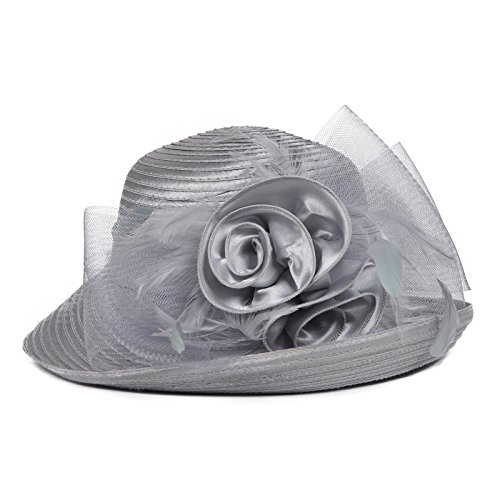 image for Original One Women's Cloche Bowler Hats KDC1701 for Kentucky Derby Day