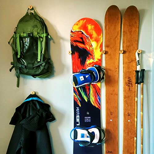 Grassracks Bamboo Ski Rack & Snowboard Rack - The Nubbin (3) #TOP7