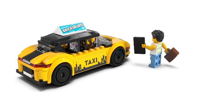 Amazon.com: LEGO City Yellow Taxi 60487 | Building Toys for Boys
