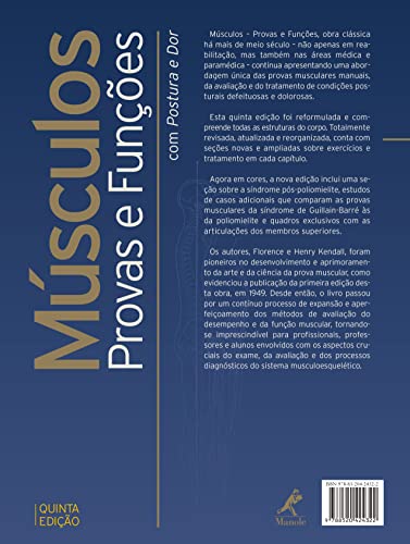 Músculos: Provas e funções com postura e dor