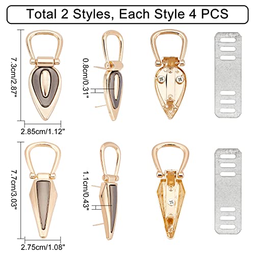WADORN 8pcs Metal Bag Chain Buckle - Image 3