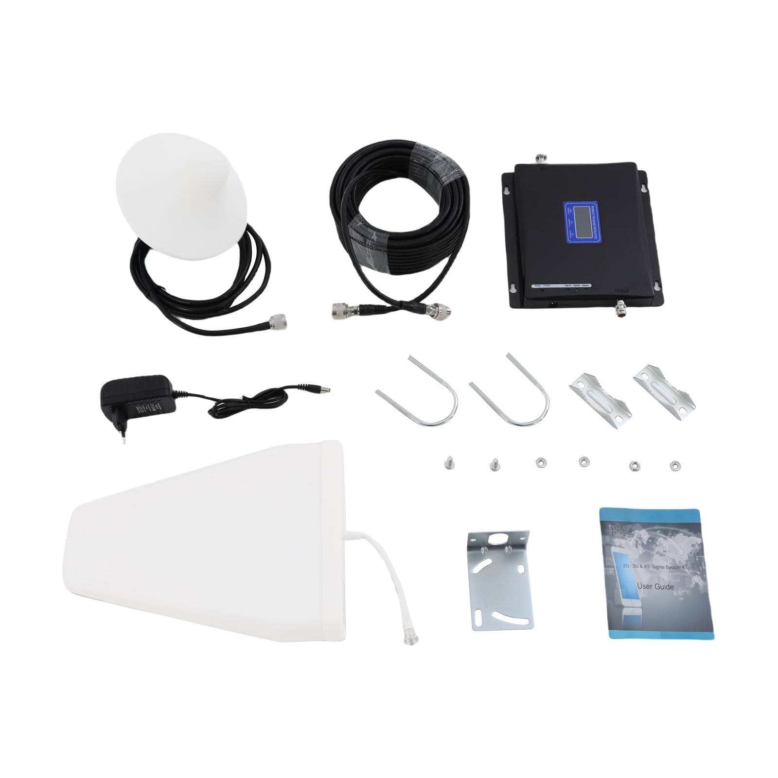 Amplificateur de signal pour téléphone portable Tri-Band 4G 3G GSM Amplificateur pour la maison et le bureau | Écran LCD et câble flexible pour une installation facile - Élimine efficacement les ruptures du signal