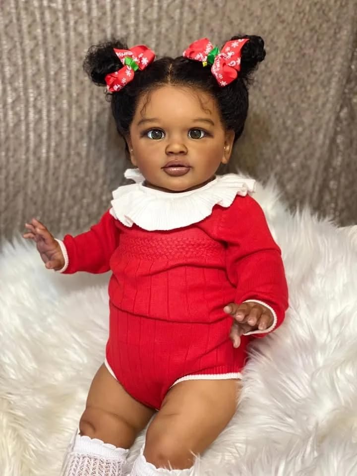 Muñeca Reborn Toddler Pippa 26 pulgadas con cuerpo suave miniatura 5