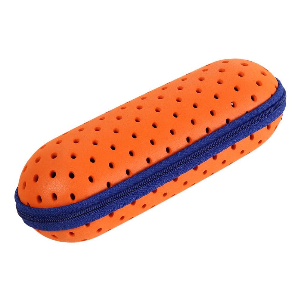 EVA Swimming Goggles Storage Box, Breathable Travel Case for Beach Pool Sports, Lightweight Swimming Equipment Tool(Orange)