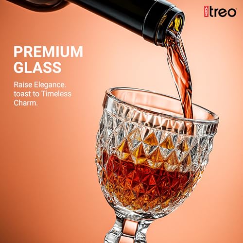 Image of Treo by Milton Astoria Shot Glasses I Set of 6 (65 ml) | Elegant Fluted mini Glasses with Geometric Design for Shots, mocktails, tasters & Parties