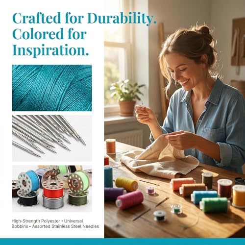 Kit de Hilos para Coser 194 Piezas, 36 Colores miniatura 6