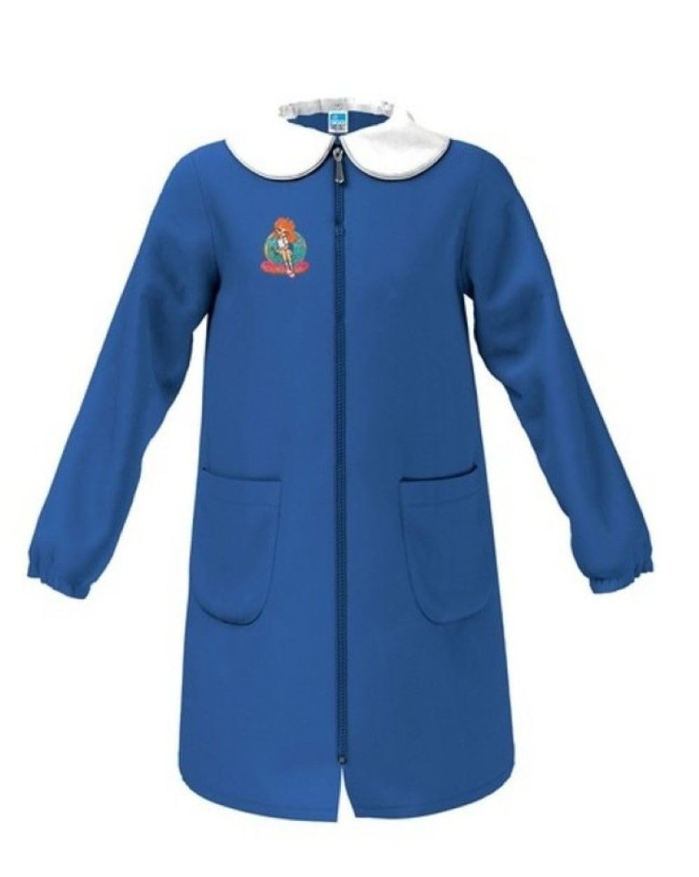 Siggi Happy School Grembiule Scuola Bambina Con Zip 33GR4221 Bambina Con Ciambelle