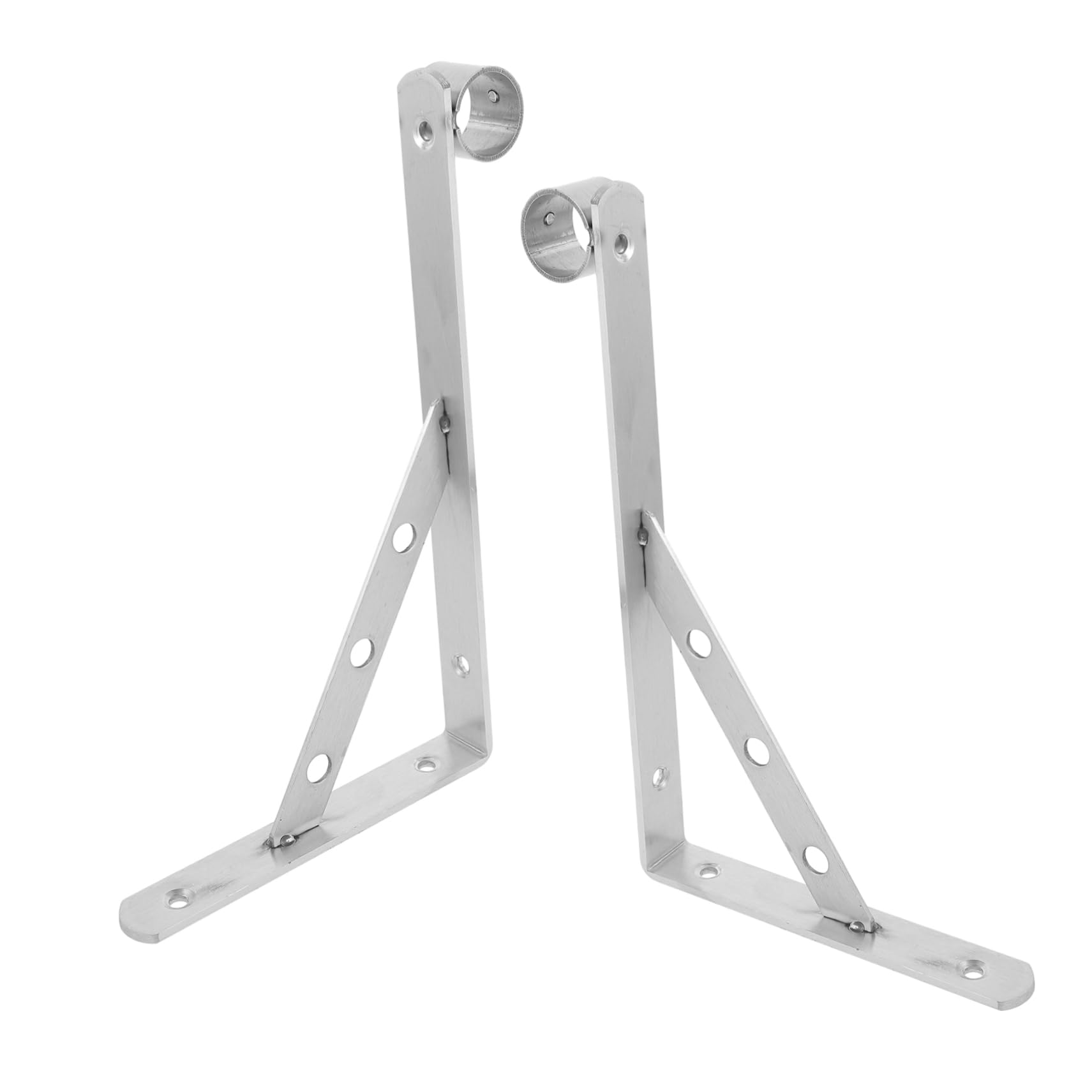 PRETYZOOM 2pcs Clothes Rod Bracket Wall Mounted Drying Pole Support for Balconies Exterior Walls Space Saving Design for Easy Installation and Reliable Use