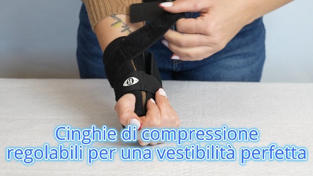 RUBRA Tutore Polso Destro Tendinite - Tutore Per Tunnel Carpale
