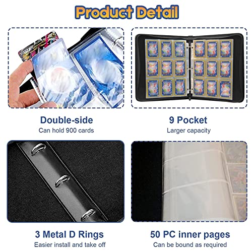 Donaiwads Album da collezione, 9 tasche, 900