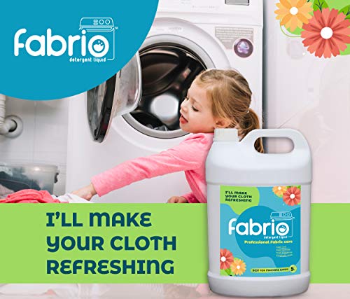 Image of Fabrio Liquid Detergent 5L | Laundry Wash for Fabric Care | Color Care With Stain Remover | Top and Front Load Washing | Enzymatic Wash | Best For Machine Wash
