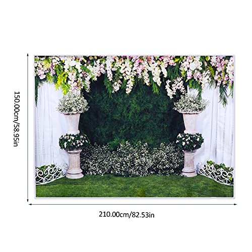 Lurrose Floral Do de Parede Pano de Fundo Vinil Foto Backdrops Pano de Fundo de Pano de Fundo Pano d