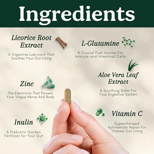 Best Days Formula | Advanced 5-in-1 Gut Support for Bloating, Gas & Irregularity | Soil-Based Probiotics + Prebiotics, L-Glutamine, Aloe Vera & More | 60 Capsules - Image 4