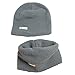 XMYNB Sombrero Bufanda Otoño/Invierno para niños Conjunto de Sombrero Sombrero de bebé Sombrero cálido Bufanda,Oso De Peluche,Cabeza Alrededor De 45-50 Cm