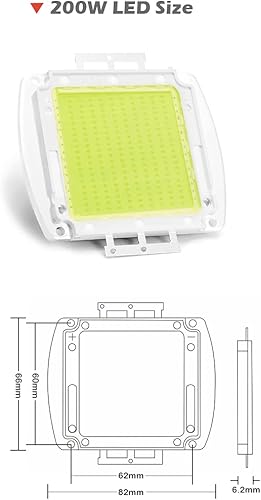 Miniatura 8 de Chanzon Chip LED de alta potencia de 300 W blanco natural 4000 K - 4500 K  4500 mACC 60 V - 68 V  300 vatios intensidad súper brillante SMD COB