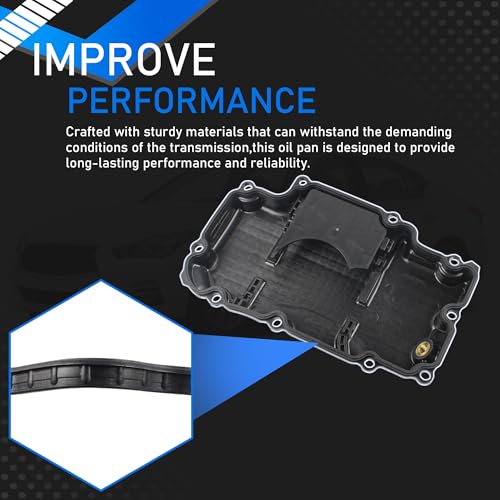 Image of Engine Oil Pan Kit Compatible With 2016-2022 Infiniti Q50 2017-2022 Infiniti Q60 3.0L V6 Rear-Wheel Drive Replaces 11110-5CA2A 111105CA2A 11110-5CA1A 111105CA1A