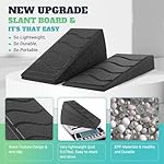 Slant Board for Calf Stretching, 5 Adjustable Angles Incline Board for Squat Wedge, 480 lbs Weight Capacity Calf Stretch Yoga Foam Wedge for Exercise, Squat, Ankle Mobility & Physical Therapy - Image 2