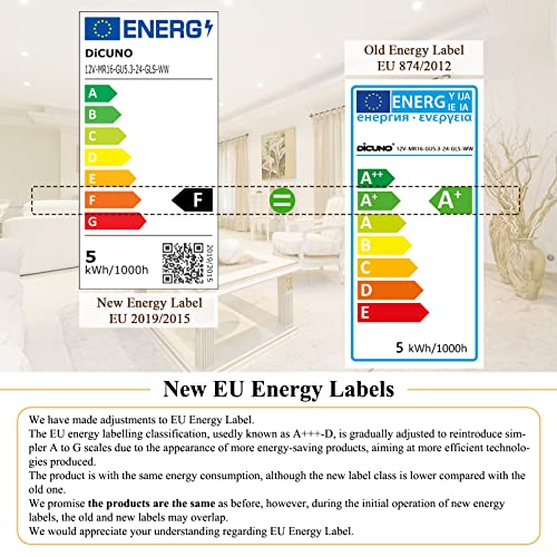 DiCUNO Lampadina LED MR16 GU5.3 5W, Non