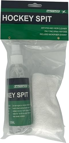 TronX Spit - Máscara antivaho para casco de hockey, antiempañador, con gamuza (4.25 oz)