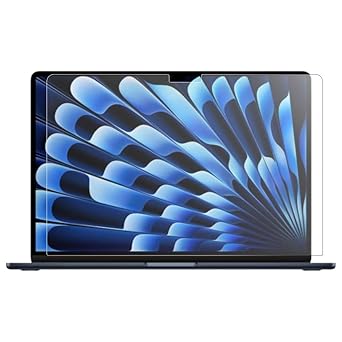 premium 9H Glossy Unbreakable Glass Screen Protector Guard Compatible with Apple MacBook Air 15 Inch (M3, 2024) | 15.3 inch Anti-Scratch Resistant Ultra-Clear Display Protection