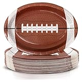 Steowsey 50 platos desechables de papel con forma de fútbol, suministros de fútbol, platos desechables para deportes al aire libre, juegos, cumpleaños, suministros de fútbol