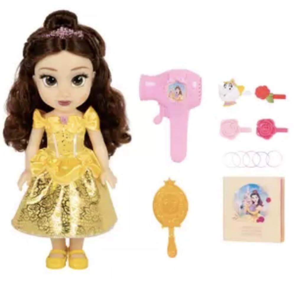 Poupée et cheveux Ensemble de jeu Belle avec accessoires de coiffure XL