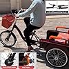 Large rickshaw tricycle with pedals,mobility trike with foldable back seat,cruiser trike with back cargo cabin,hydraulic front fork,3 wheels bicycle #4