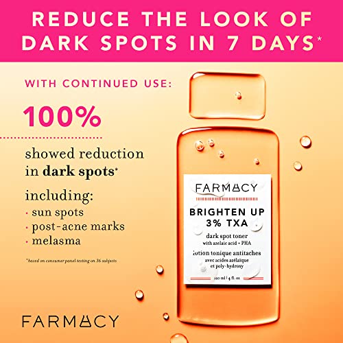 Farmacy TXA Toner and Vitamin C Serum Bundle - Brightening Toner for Face & Waterless Vitamin C Face Serum