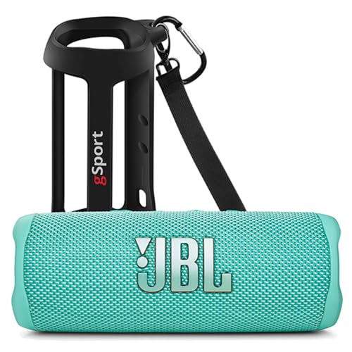 Image of JBL FLIP 6 Waterproof Portable Speaker Bundle with gSport Silicone Sleeve (Teal)