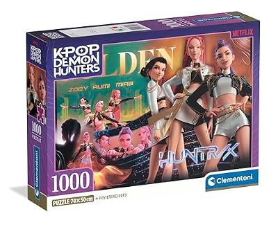 Clementoni Puzzle de 1000 Piezas para Adultos y niños, ilustración con Tema K-Pop Demon Hunters, Idea de Regalo, Fabricado en Italia, 70 x 50 cm, póster Incluido, 37126 | Ya disponible en tu tienda friki favorita! En mundofriki.es!