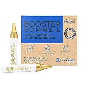 Complément alimentaire mélatonine 1,9mg • Hormone du sommeil • Valériane Passiflore Aubépine • Tryptophane • SANS ACCOUTUMANCE • 14 doses • Laboratoire SYSNAT