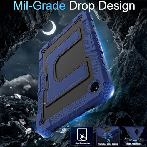 Image of for Galaxy Tab A11 Plus Case Samsung Tablet A11 /A9 Plus with Kickstand,Hybrid Shockproof Cover for Samsung Galaxy Tab A11+ /A9+ Cases 11 Inch,Navy Black