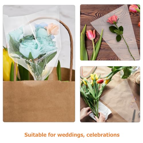 Paquet de transparent pour assemblage floral protégeant vos fleurs d'anniversaire