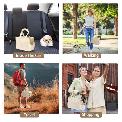 Fuxopo Transportadoras para Cães Pequenos, Transportadora de Bolsa para Cães Pequenos, Transportador