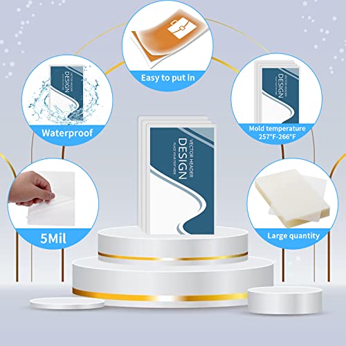 Image of 200 Pack 5mil 4 inchx6 inch Thermal Laminating Pouches Badge Laminate Pouches Clear Laminated Luggage Tags Printable Laminator Pouches for Business Permits Cards (200, 4 inchx6 inch-5mil)