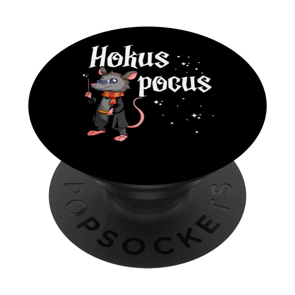 Magic Opossum for Possum and Raccoon PopSockets Swappable PopGrip, Black