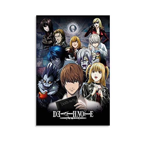JNFB Póster de Anime Posters Death Note para decoración de pared, sala de estar o dormitorio, 40 x...