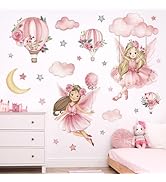 Adesivi Murali Arcobaleno Unicorno - Nuvole, Stelle, Farfalle Per Camerette Bambini