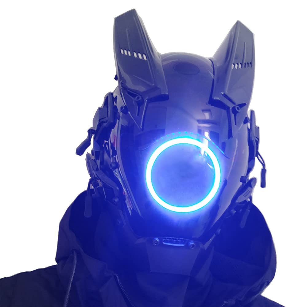 Cosplay Mask for Men Women Futuristic Punk Techwear Mask Cosplay Halloween Fit Party Music Festival Accessories