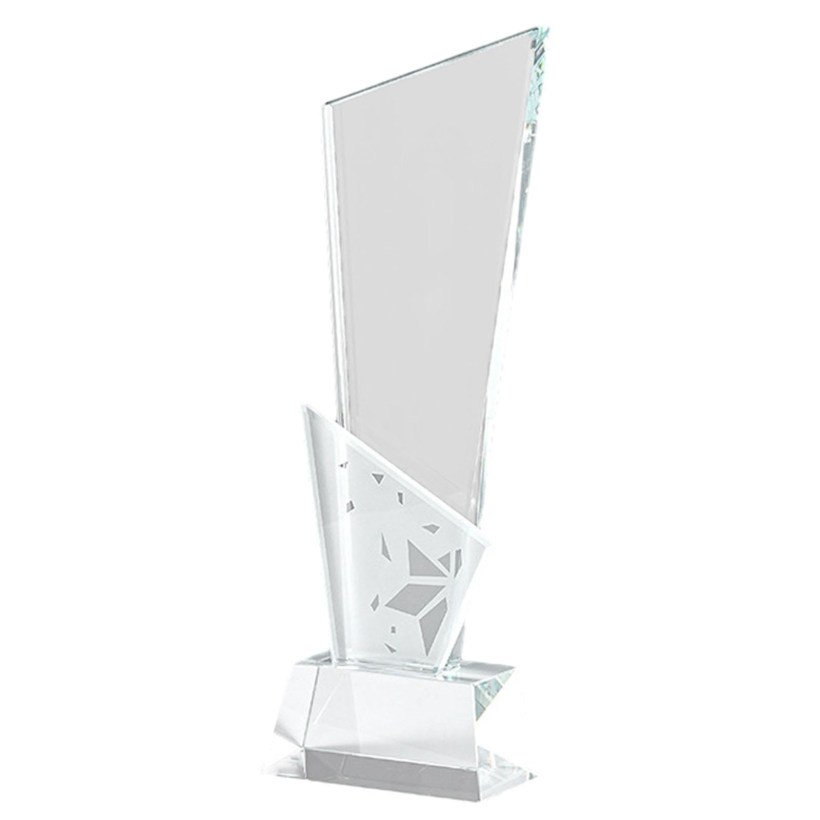 Glass Keepsake Award Trophy Sturdy for Office Home Decor Accessory Versatile Style B-picture-34