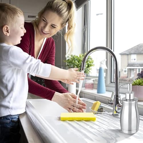 Arktek AK -MODEL168 Soap Dispenser Stainless Steel 13.5 Oz - Liquid Hand Lotion Dispenser With Brushed Nickel Pump, Refillable Dishwashing Soap Dispenser Dish Soap For Kitchen, Bathroom, Countertop thumb #8