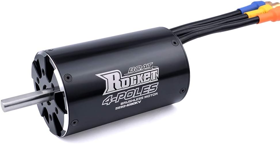 Surpass Hobby Rocket 5692 1090KV 4 Poles 12 Slots Waterproof Brushless Motor + Water Cooling Set for RC Boat