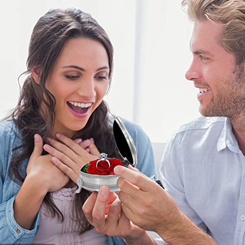 hey June Valentines Day Gifts for Her Women, Gifts for Women Preserved Real Flower with Gift Box, Eternal Love Rose,Anniversary Women Gifts for Mom Immortal Flowers,Decor for Home