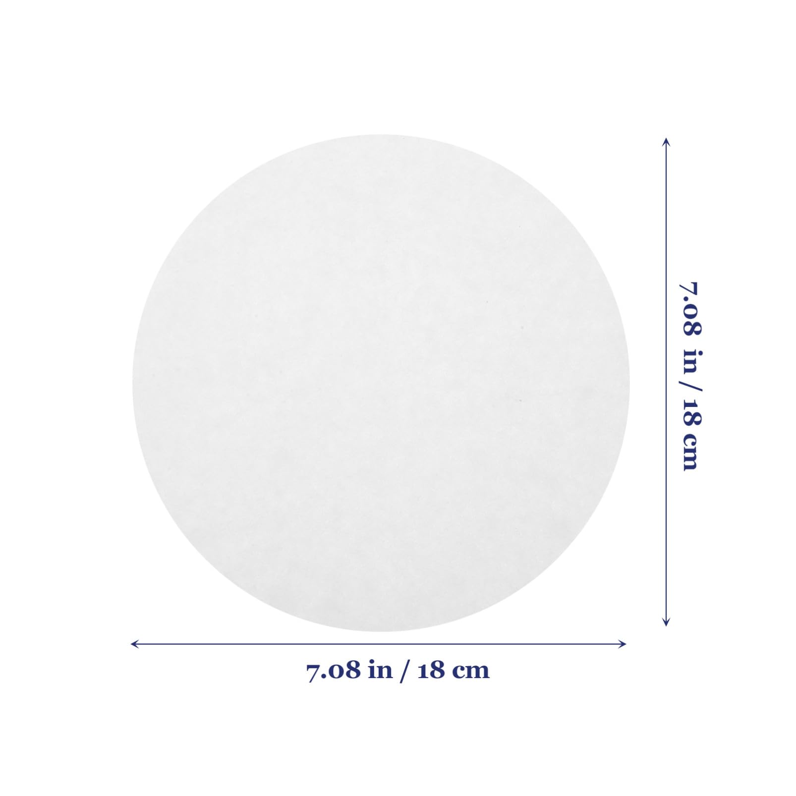 POPETPOP Carta Filtrante Qualitativa Bianca 18cm Diametro Velocità di Flusso Media, 100 Pezzi, per Filtraggio in Laboratorio e Applicazioni Chimiche Generali