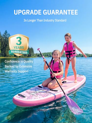 Image of Niphean Inflatable Paddle Board with Accessories 10'6'' /7'6''Stable SUP | Anti-Slip EVA Deck, 450 lbs Capacity Inflatable Paddle Boards for Adults & Youth of All Skill Levels