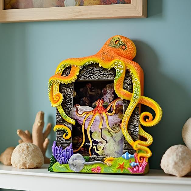 Amazon.com - SEAKINGDOM YHH 4″X6″Decorative Octopus Hand-Crafted