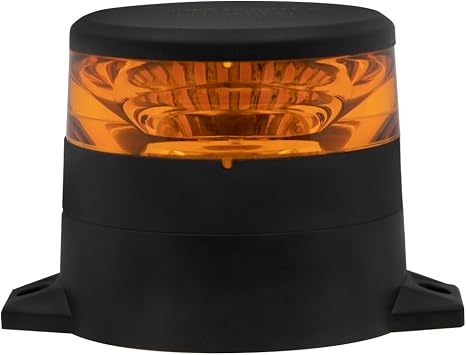 Maxxima Low Profile LED Flashing Warning Beacon, Amber 12-80VC