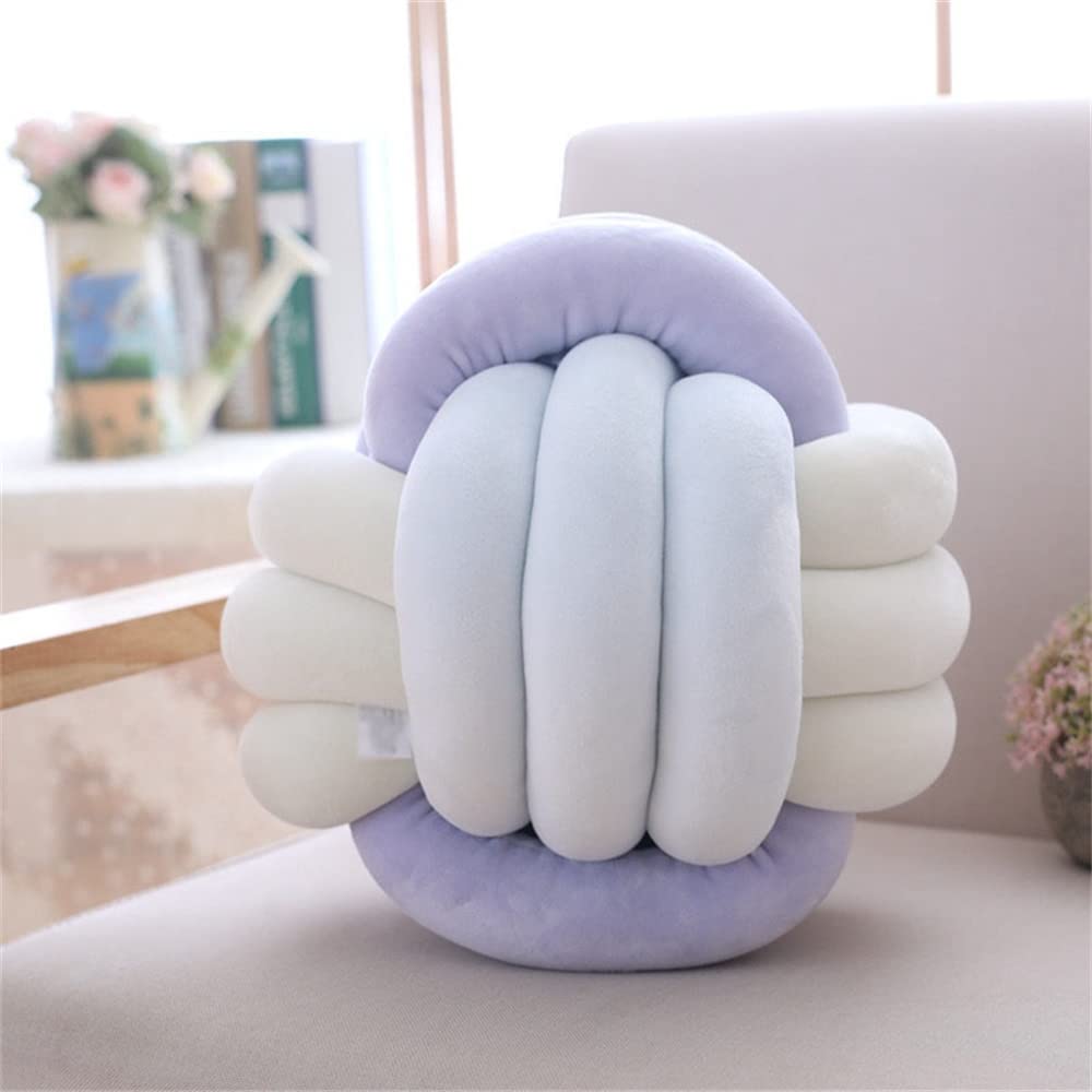 Knot cushion throw oreiller sofa en velours structure fait main